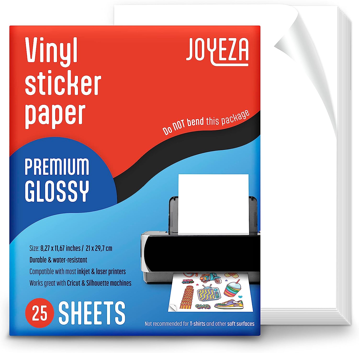 JOYEZA Premium Printable Vinyl Sticker Paper for [...]
