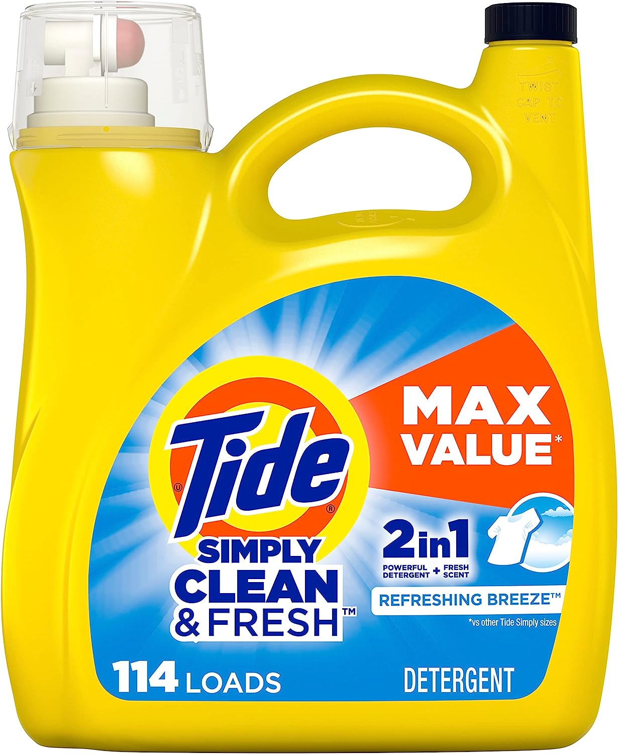 Tide Simply Liquid Laundry Detergent Refreshing [...]