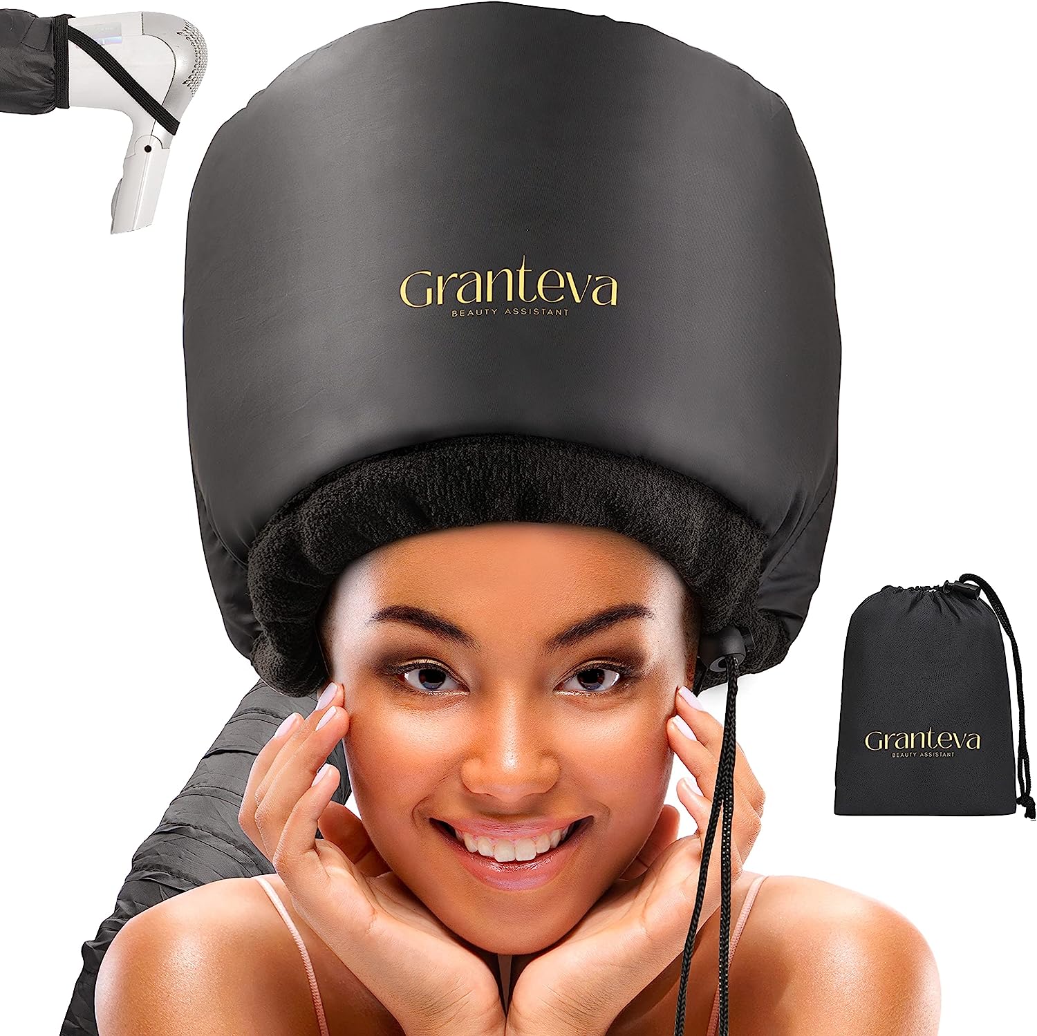 Hair Dryer Bonnet w/A Headband Integrated That Reduces [...]