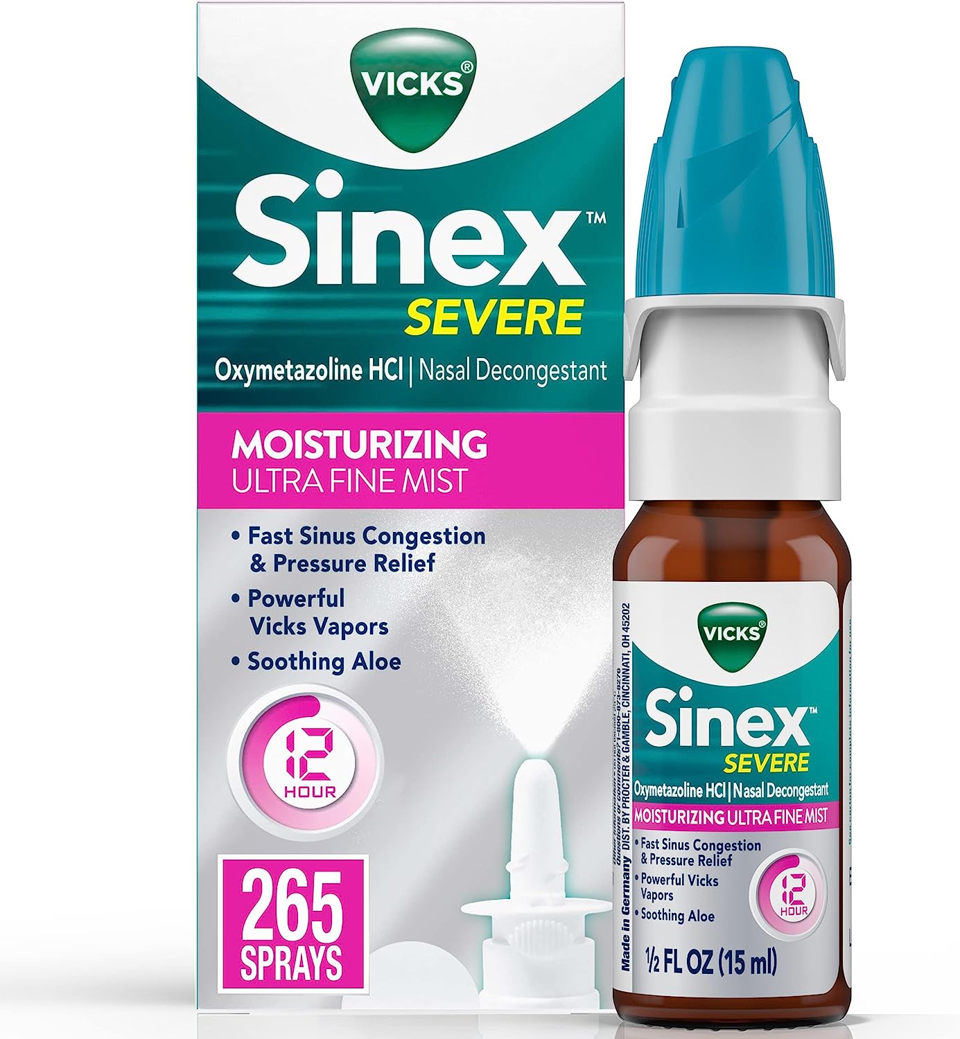 Vicks Sinex SEVERE Nasal Spray, Moisturizing Ultra [...]