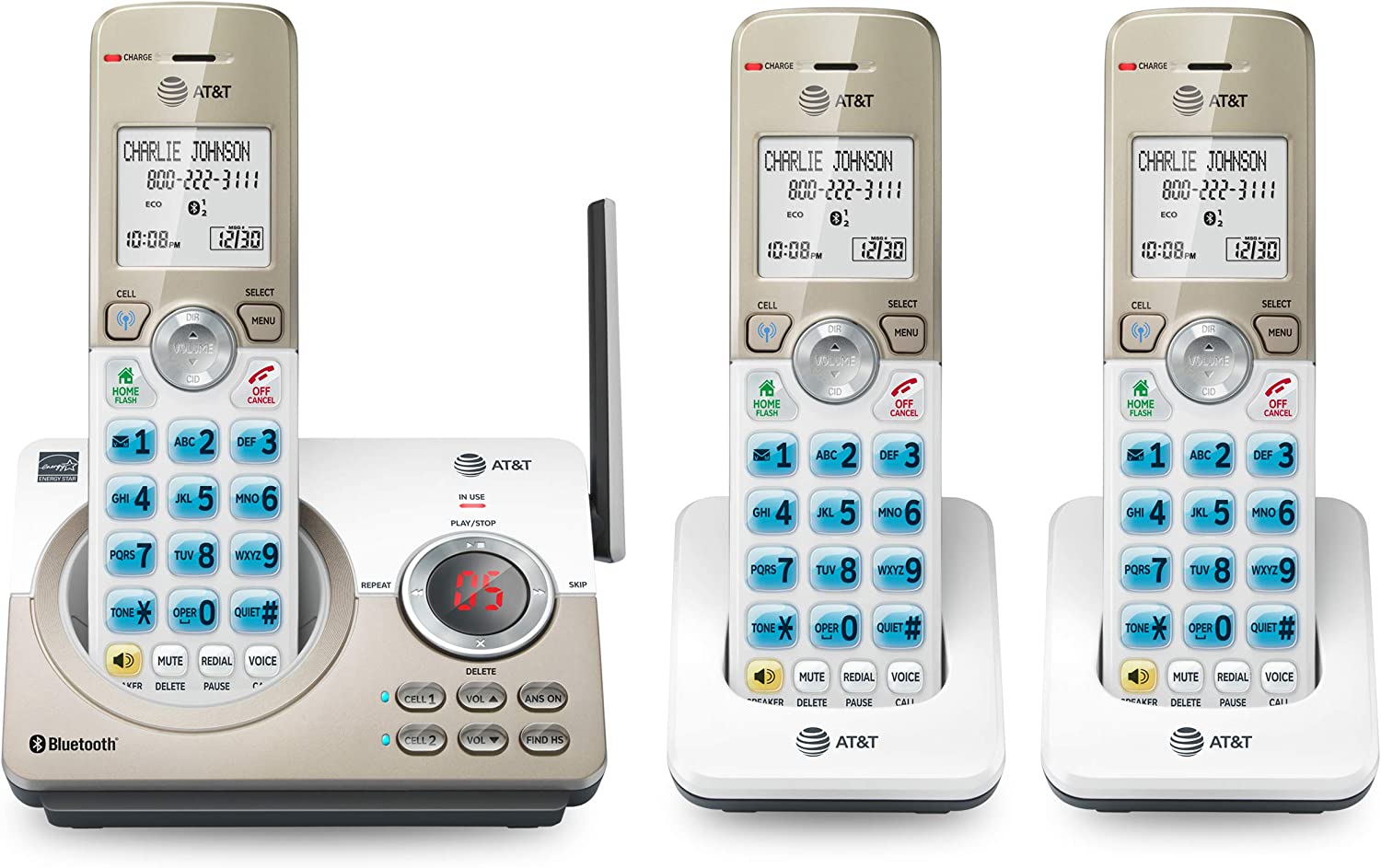 AT&T DL72319 DECT 6.0 3-Handset Cordless Phone for [...]