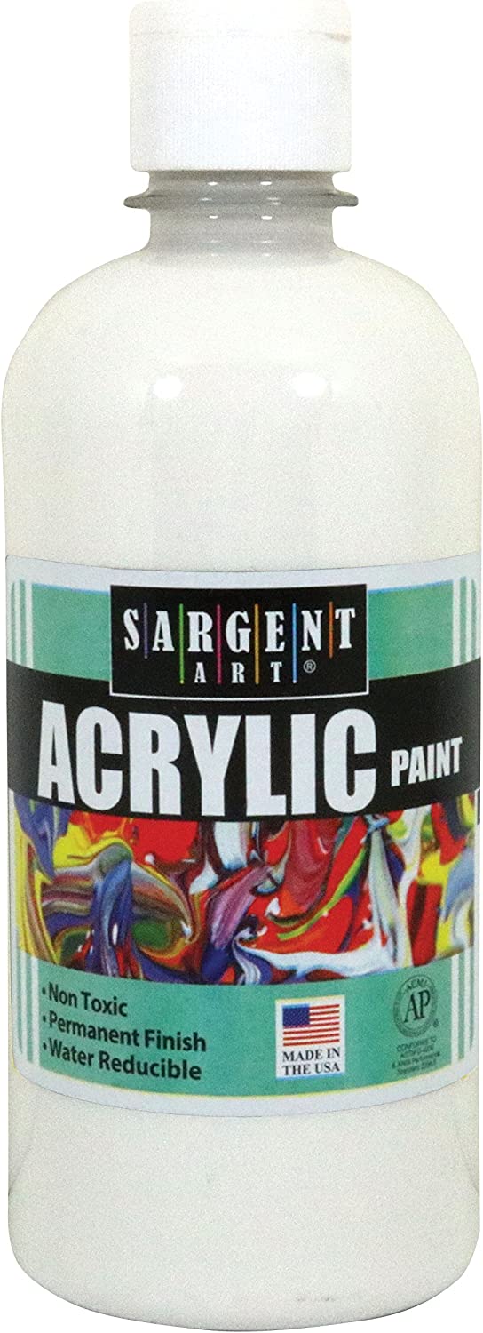 Sargent Art 16 Ounce White Acrylic Paint, Non-Fading, [...]