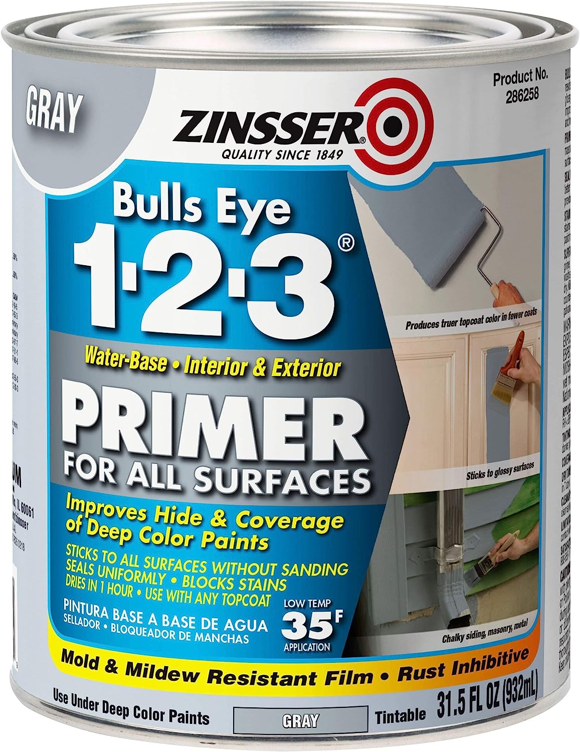 Zinsser 286258 Bulls Eye 1-2-3 All Surface Primer, [...]
