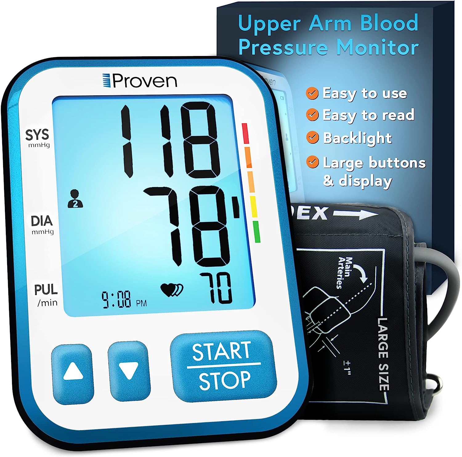 IPROVEN Upper Arm Blood Pressure Cuff, Easy to Use, [...]