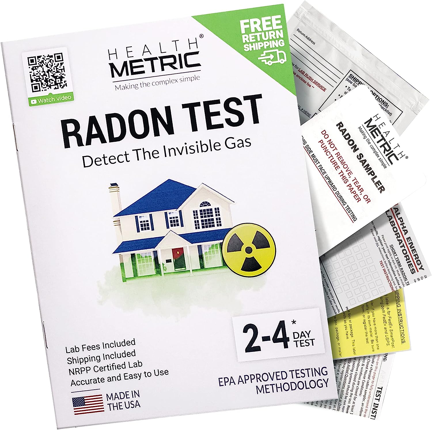 Radon Test Kit for Home - Shipping & Lab Fees Included [...]