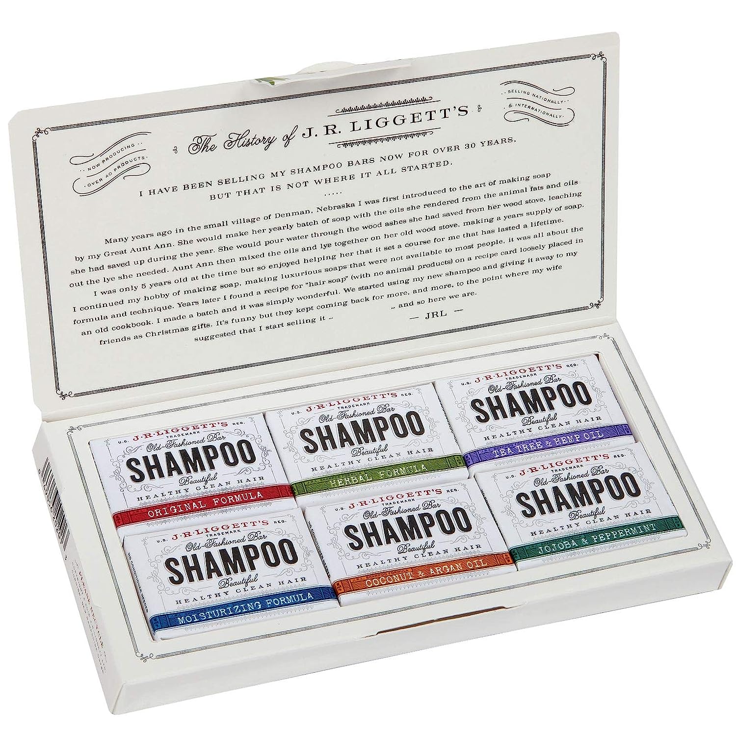 J·R·LIGGETT'S All-Natural 6 Variety Shampoo Bars [...]