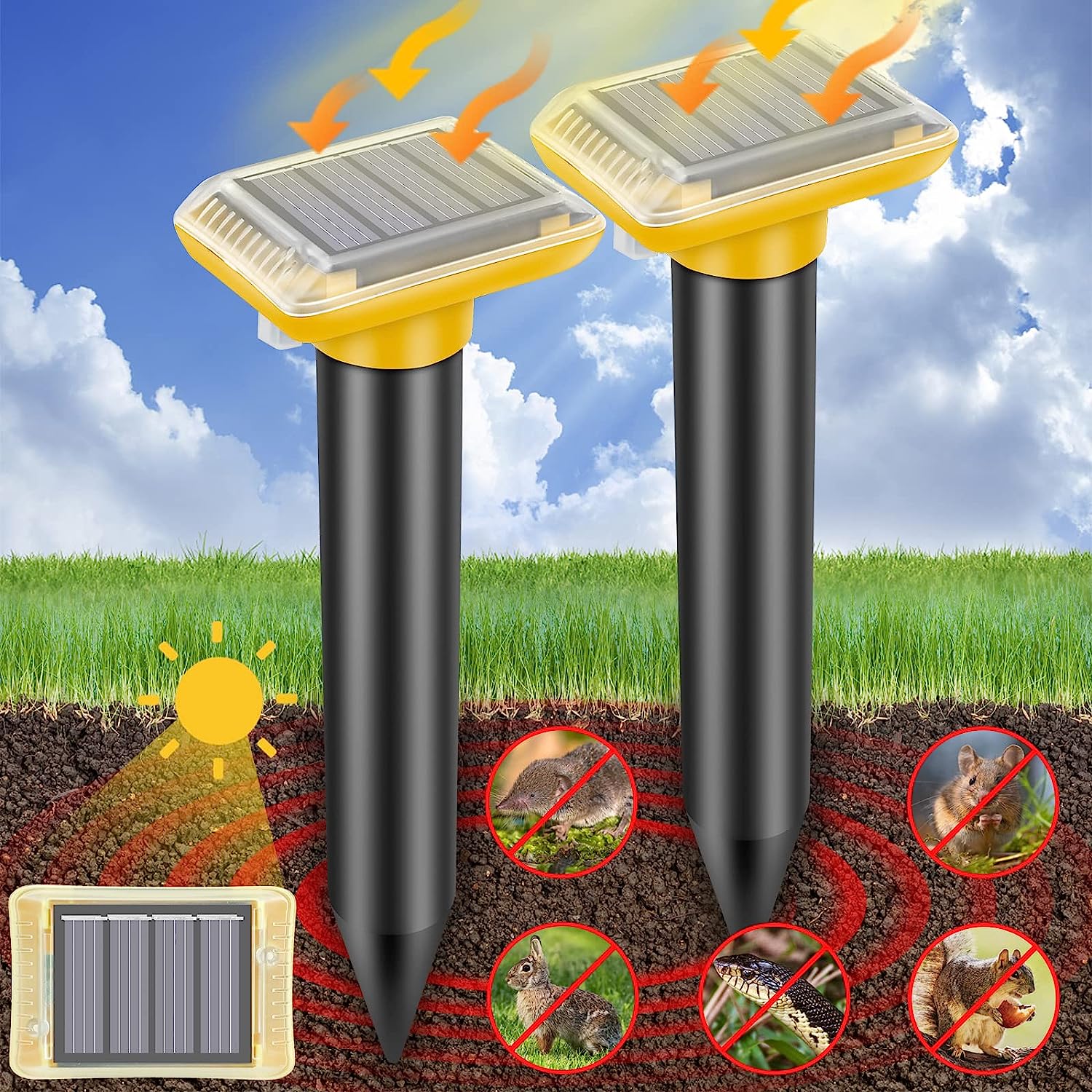 Gopher Repellent Ultrasonic Solar Powered,Ultrasonic [...]
