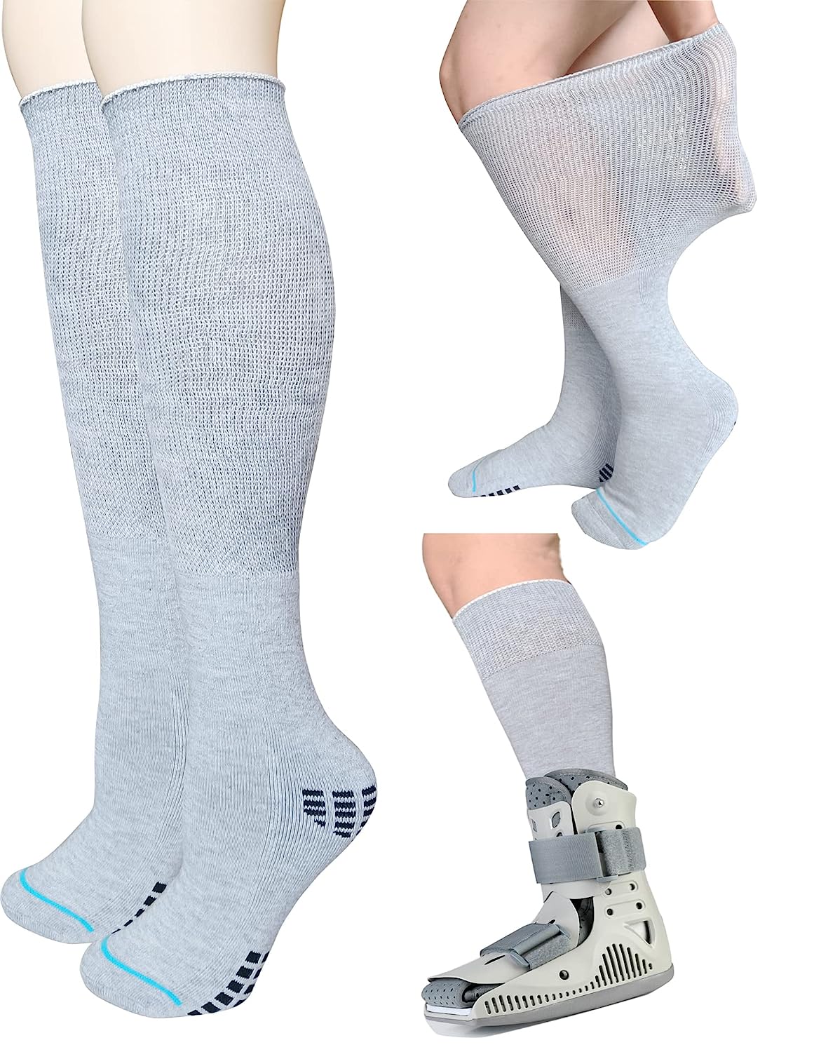 2 Pairs Walking Boot Socks for Orthopedic Walker [...]