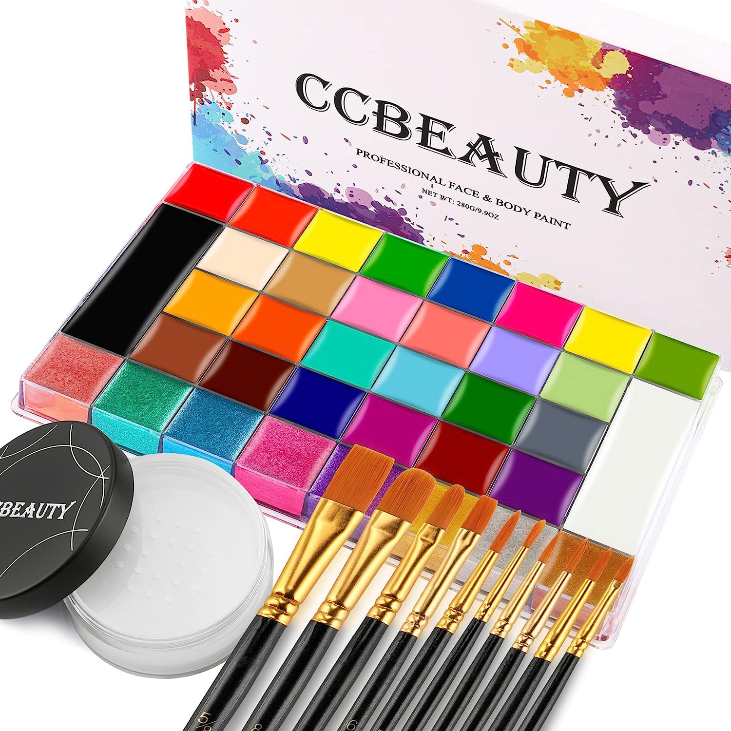 CCbeauty 36 Colors Face Body Paint Oil Based, Safe [...]