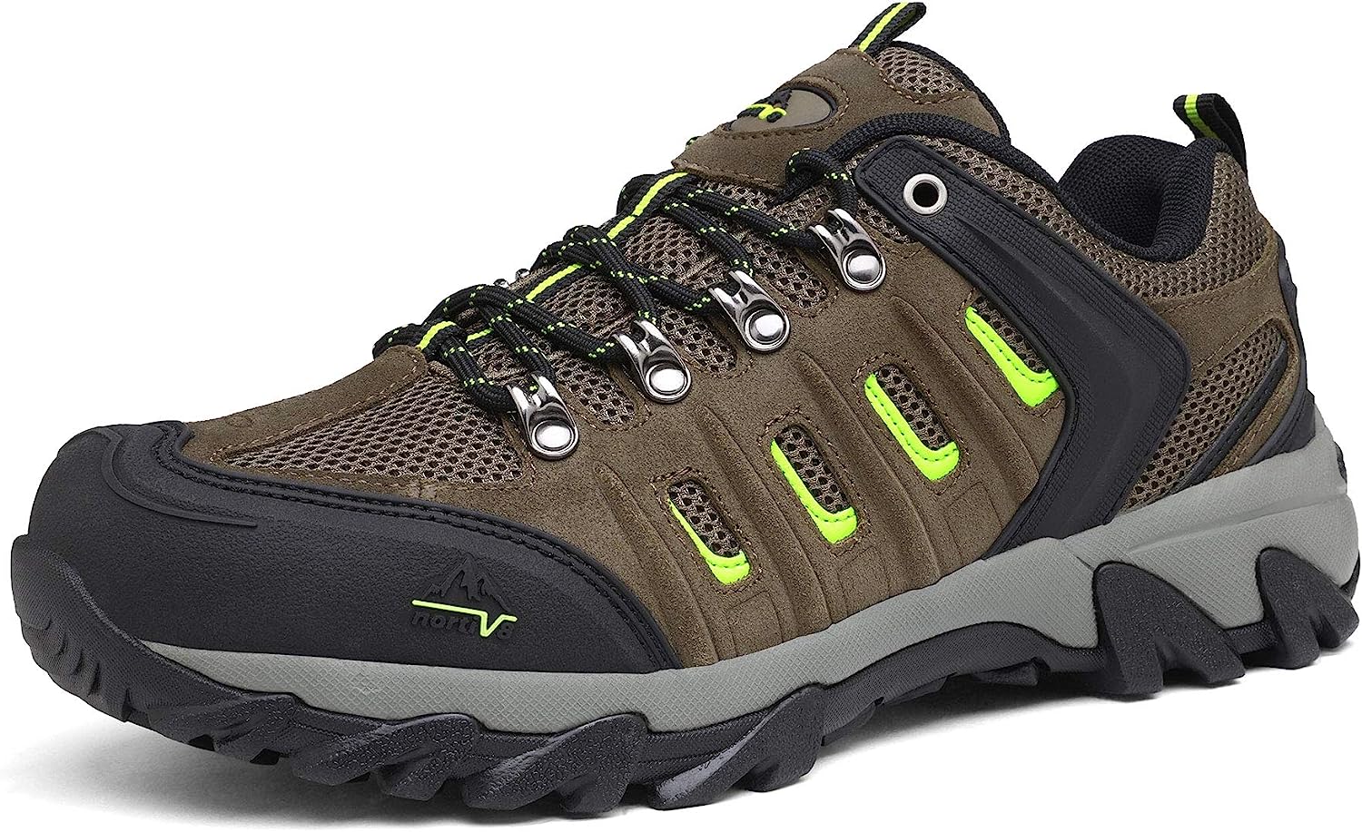NORTIV 8 Men's Waterproof Hiking Shoes Leather Low-Top [...]