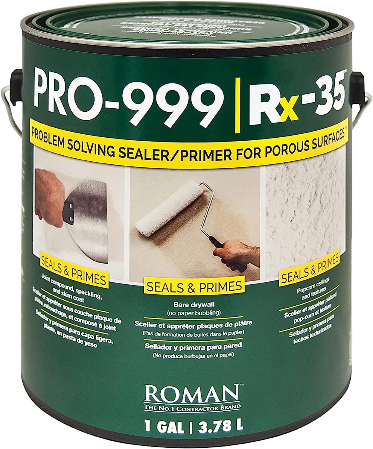 ROMAN Rx-35 Sealer/Primer for Torn Drywall, Skim Coat, [...]