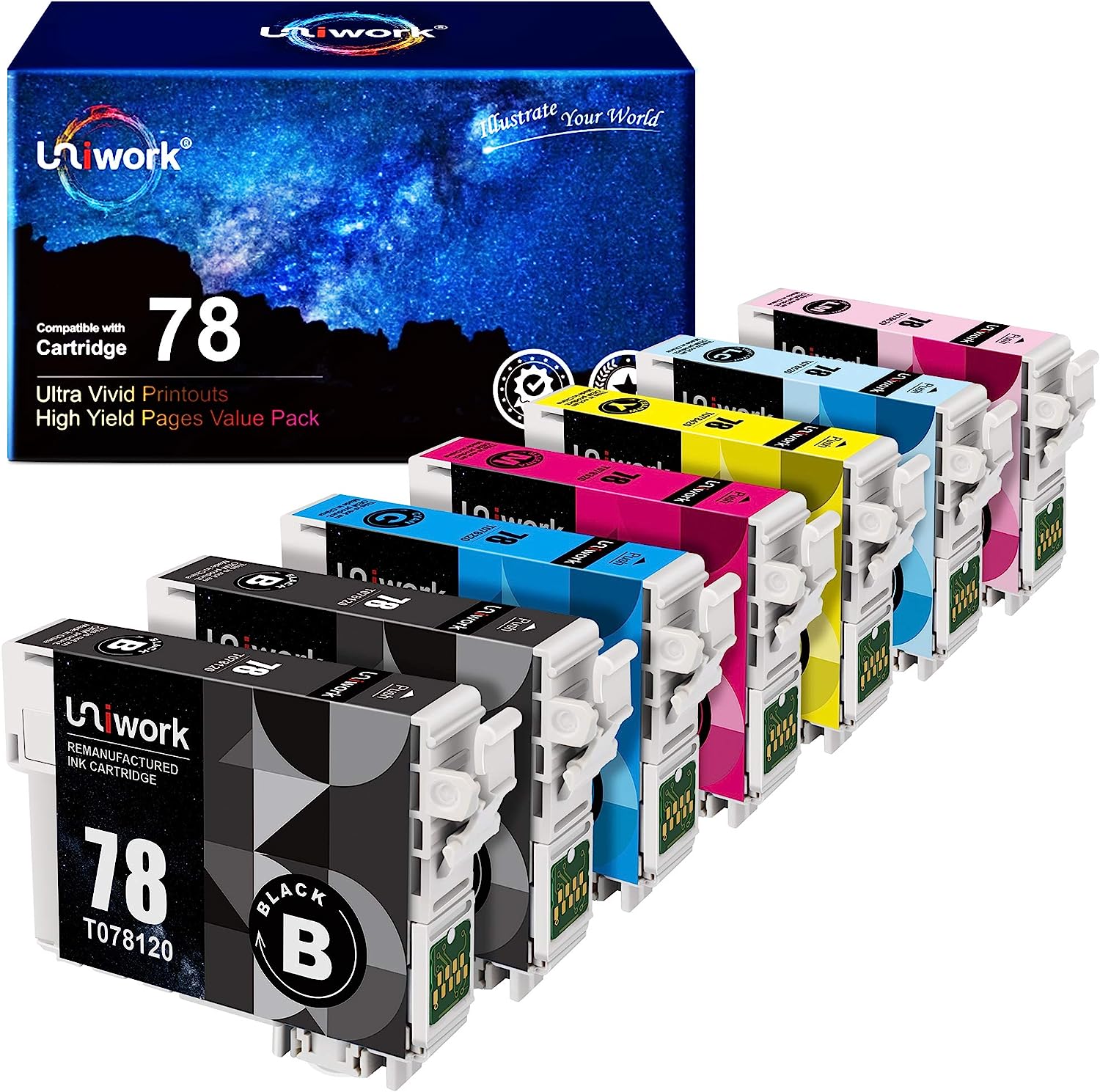 Uniwork Remanufactured Ink Cartridge Replacement for [...]