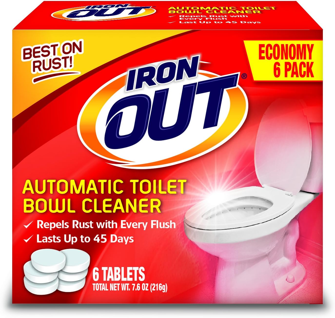 Iron OUT Automatic Toilet Bowl Cleaner, Repel Rust and [...]