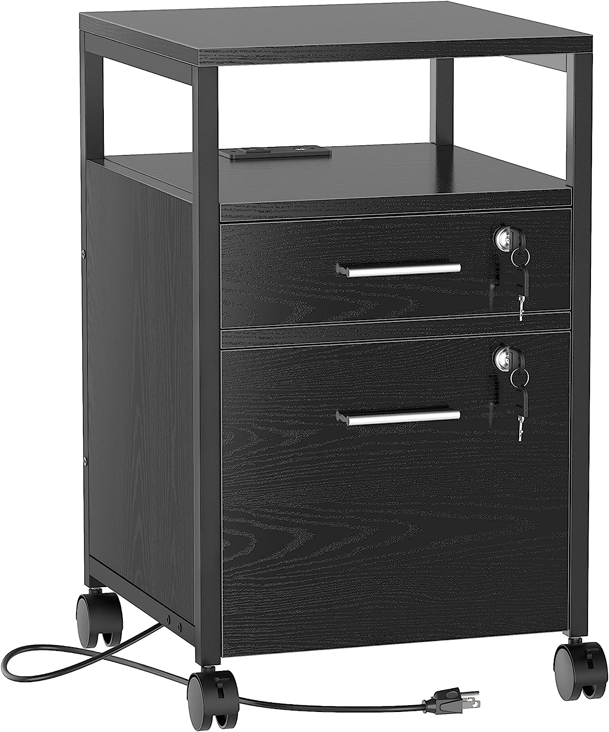 SUPERJARE File Cabinet with Lock & Charging Station, 2 [...]