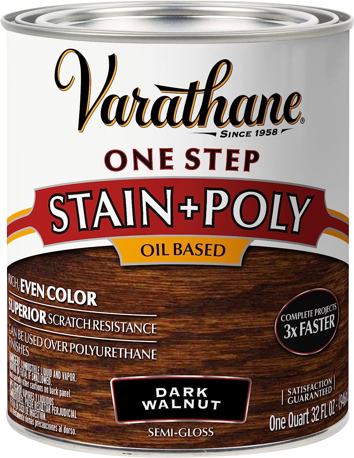 Varathane 225250H One-Step Wood Stain & Polyurethane, [...]