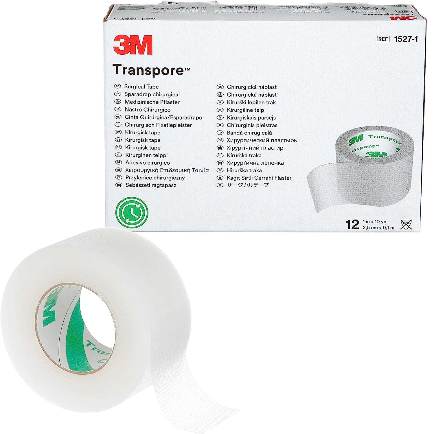 3M™ Transpore™ Surgical Tape 1527-1, 1 inch x 10 yard [...]