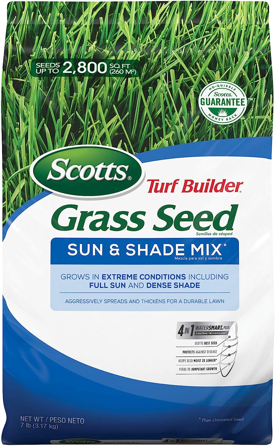 Scotts Turf Builder Grass Seed Sun & Shade Mix, Grows [...]
