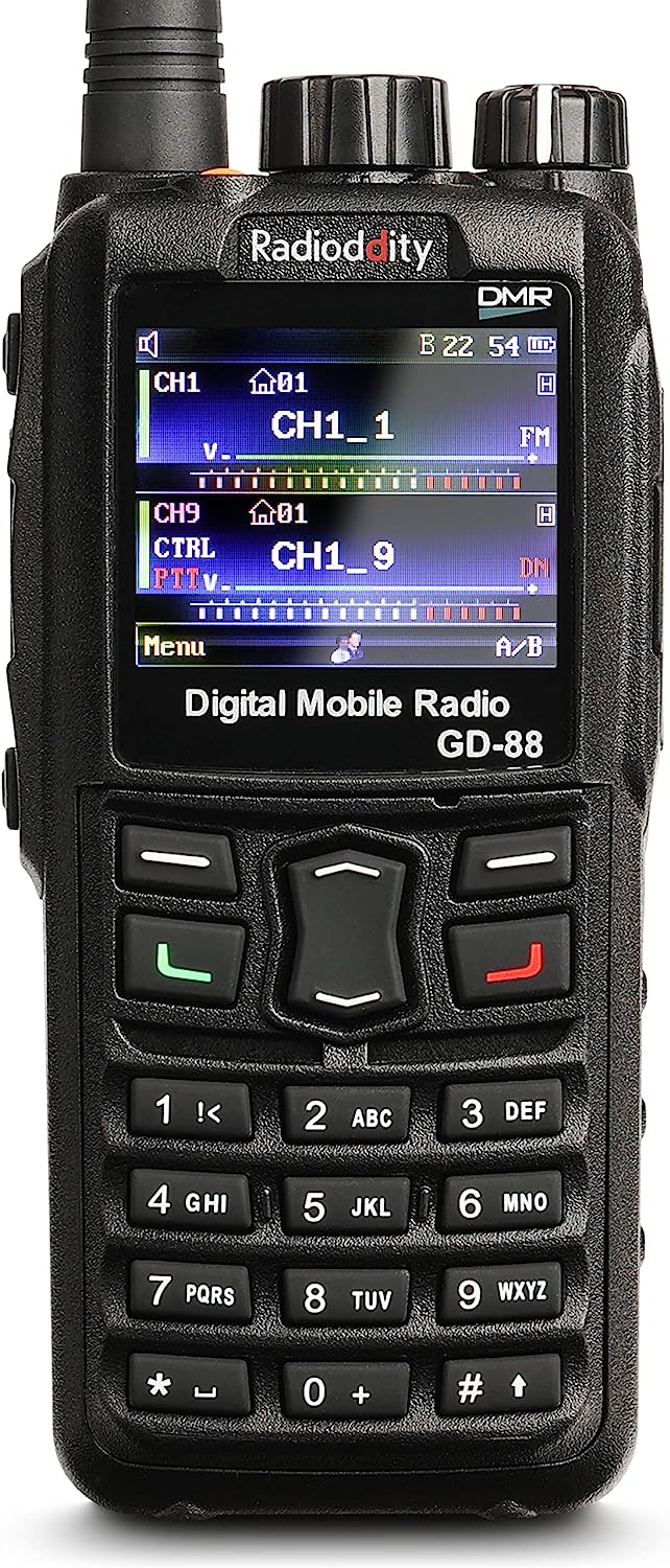 Radioddity GD-88 DMR & Analog 7W Handheld Radio, VHF [...]