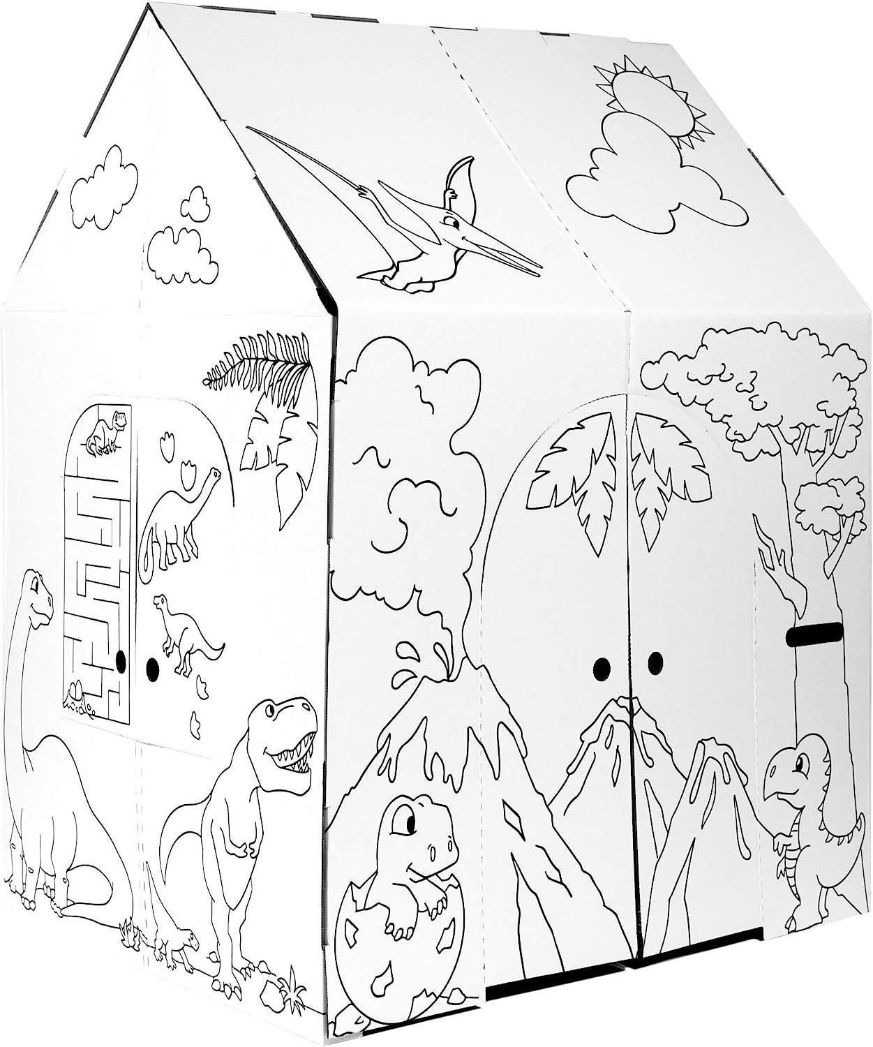 Easy Playhouse Cardboard Dinosaur House - Kids Art & [...]