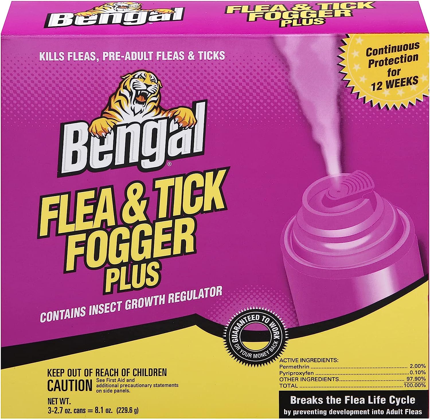 Bengal Flea and Tick Fogger Plus – 3 Pk Odorless Spray [...]