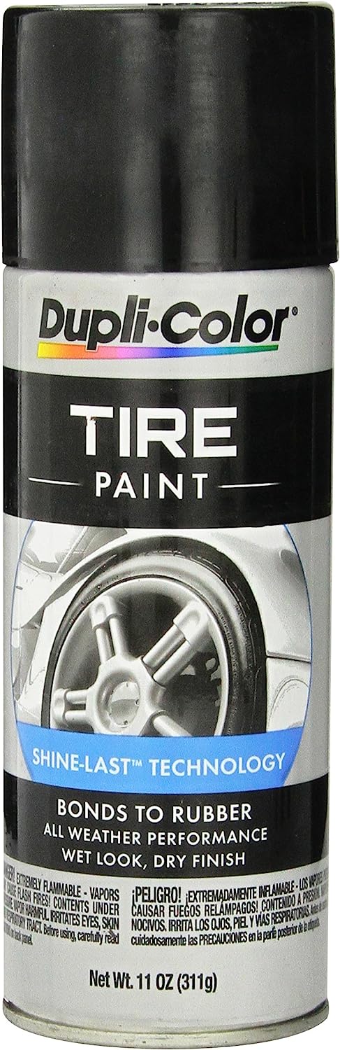 Dupli-Color Tire Paint Black, 10 Ounce (TP101)