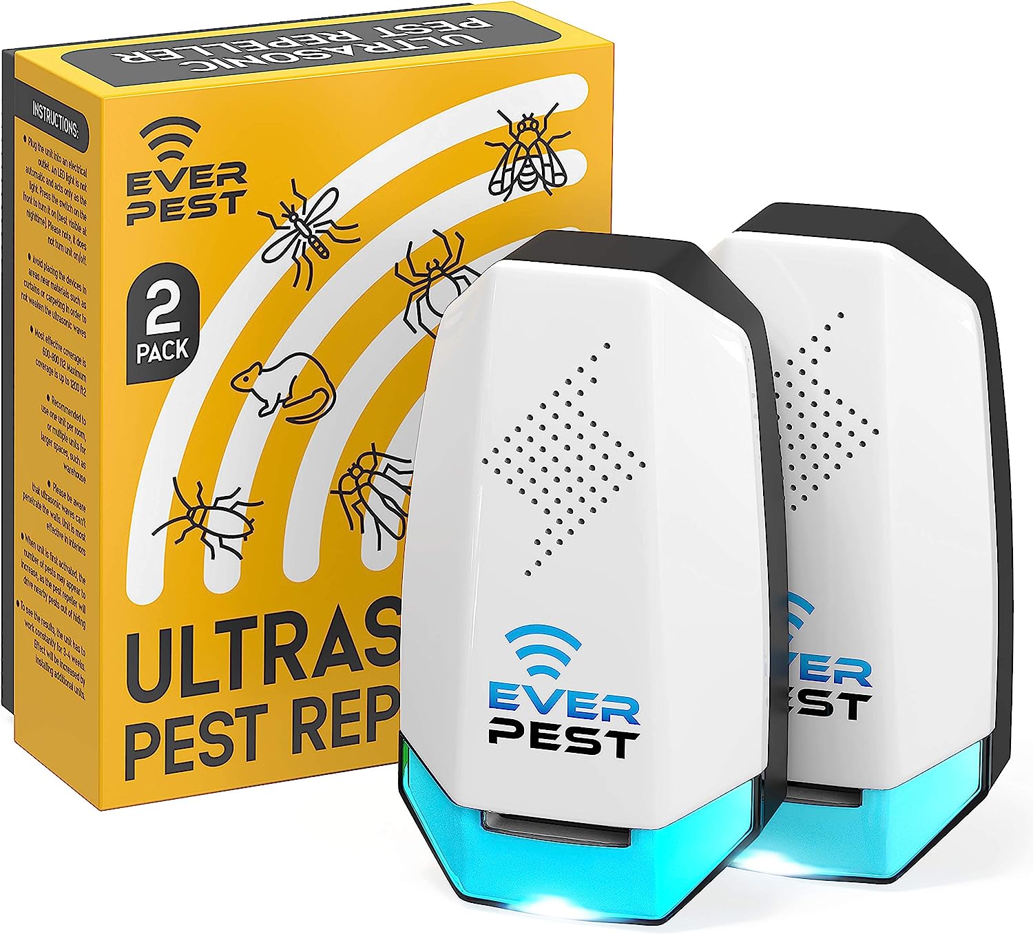Ultrasonic Pest Repeller Plug in 2 Pack- Electronic [...]