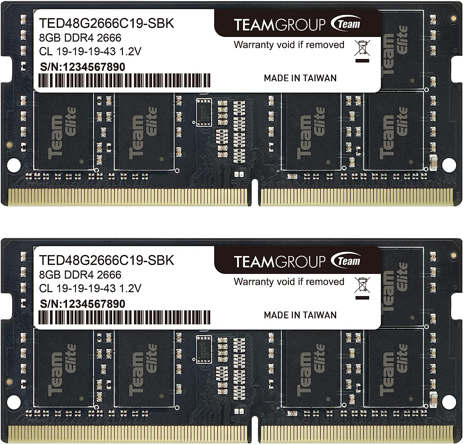 TEAMGROUP Elite DDR4 16GB Kit (2 x 8GB) 2666MHz [...]
