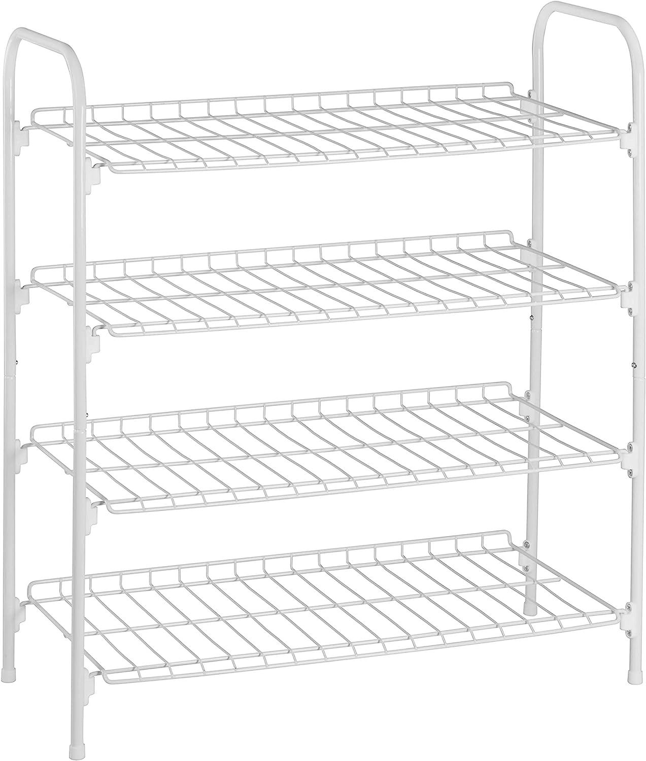 Honey-Can-Do 4-Tier White Metal Shoe Rack and [...]