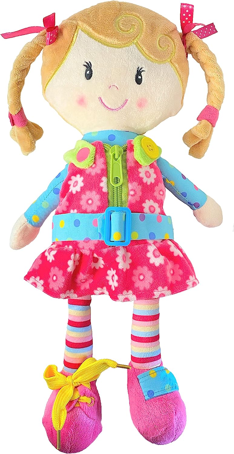 Sugar Snap Plush Learn to Dress Montessori Toy Doll [...]