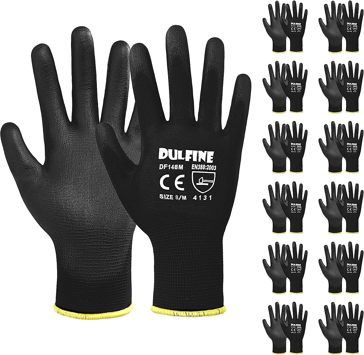 DULFINE Ultra-Thin PU Coated Work Gloves-12 [...]
