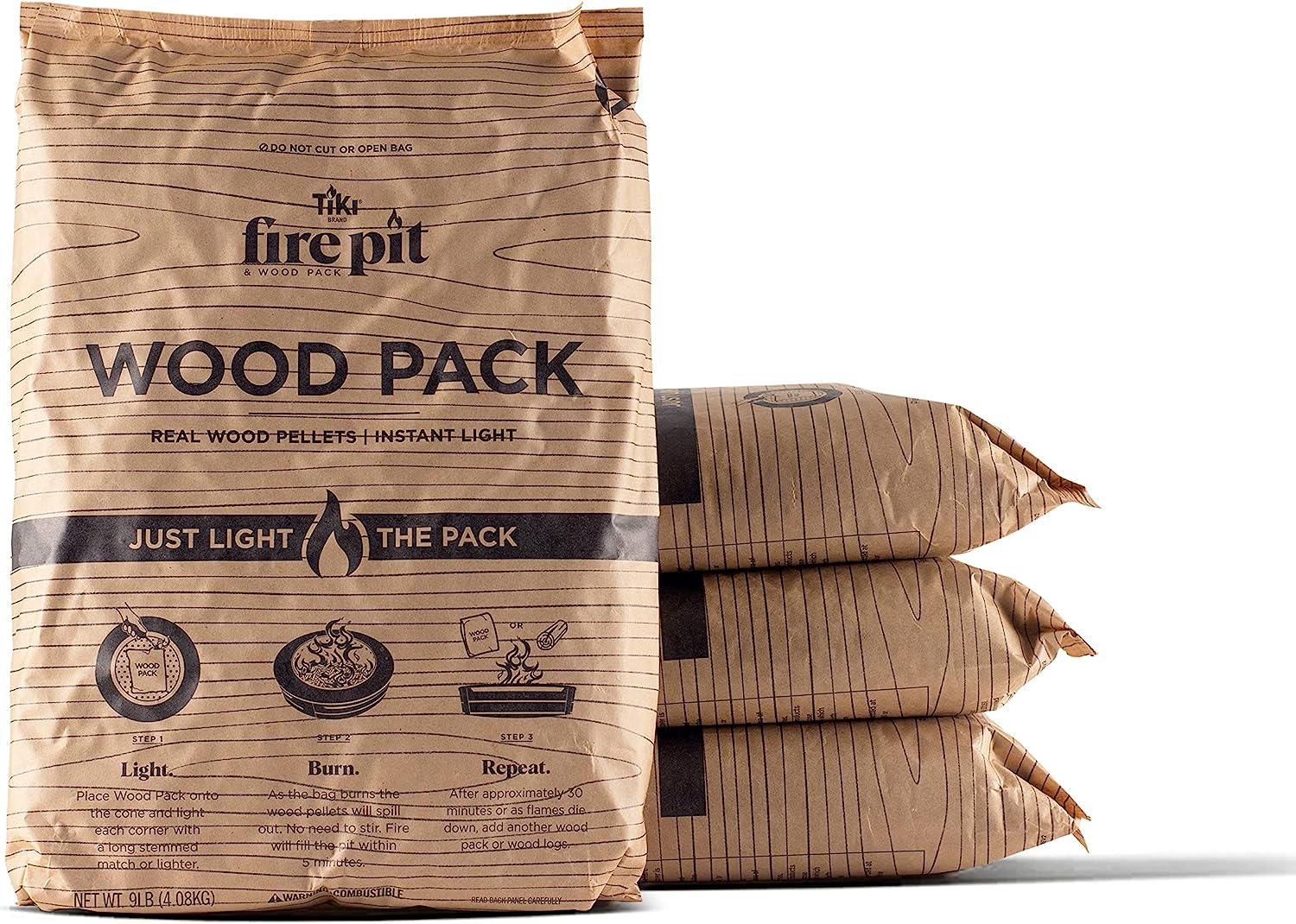 TIKI Brand Wood Packs - 4-Pack, Wood Pellets For [...]