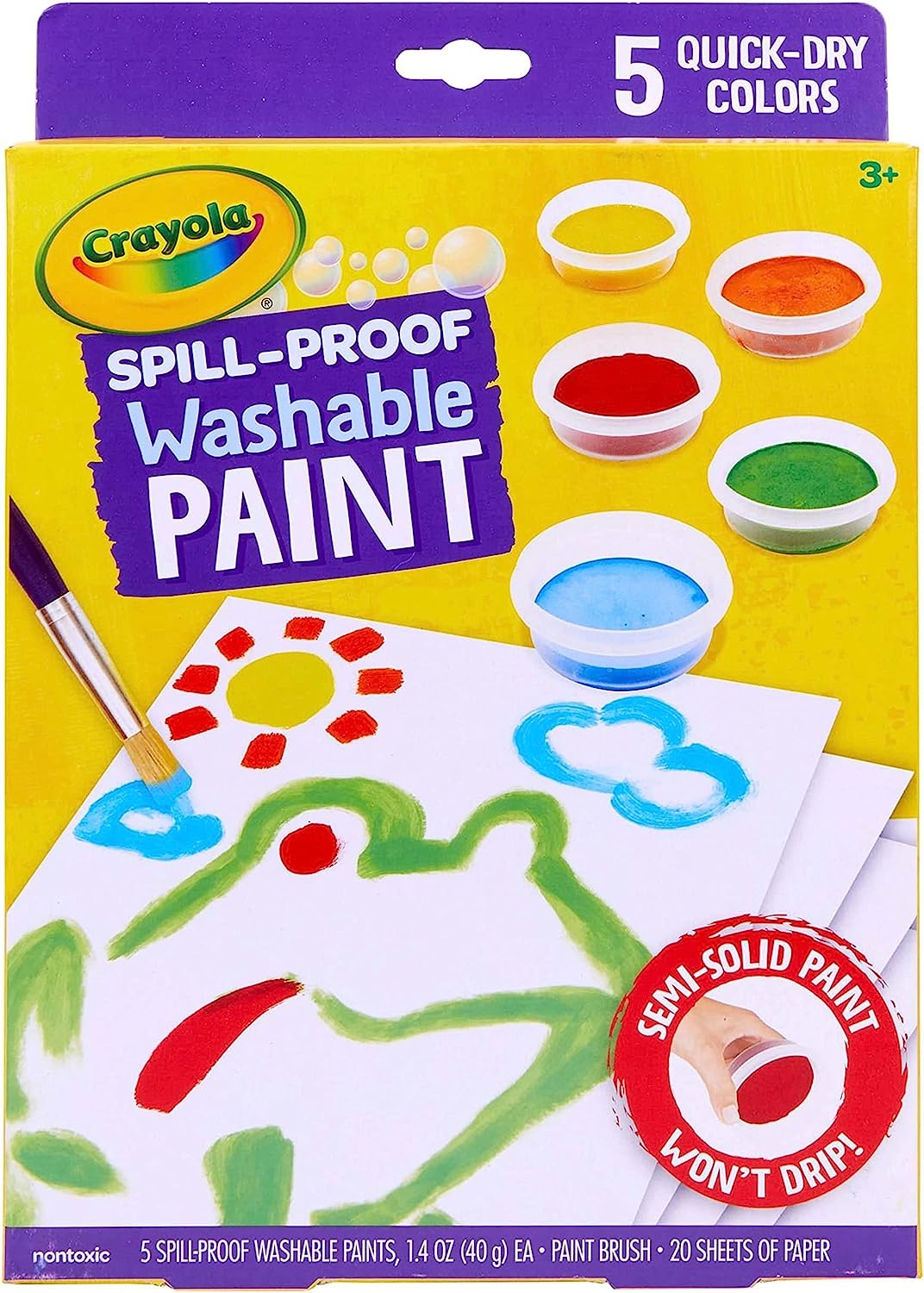 Crayola Spill Proof Paint Set, Washable Paint for [...]