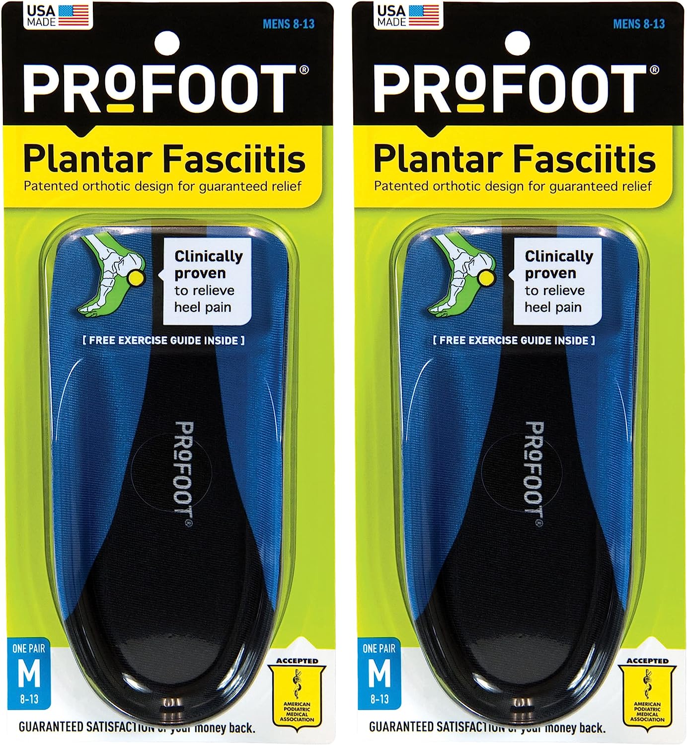 PROFOOT Orthotic Insoles For Plantar Fasciitis & Heel [...]