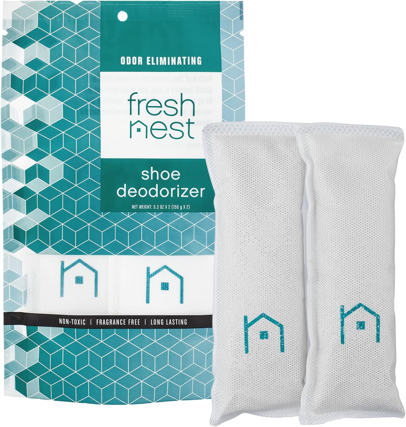 Fresh Nest Shoe Deodorizer (2-Pack) - Odor Eliminator, [...]