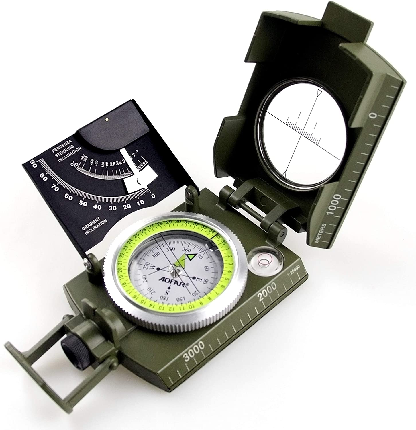 AOFAR AF-4074 Military Compass for Hiking,Lensatic [...]