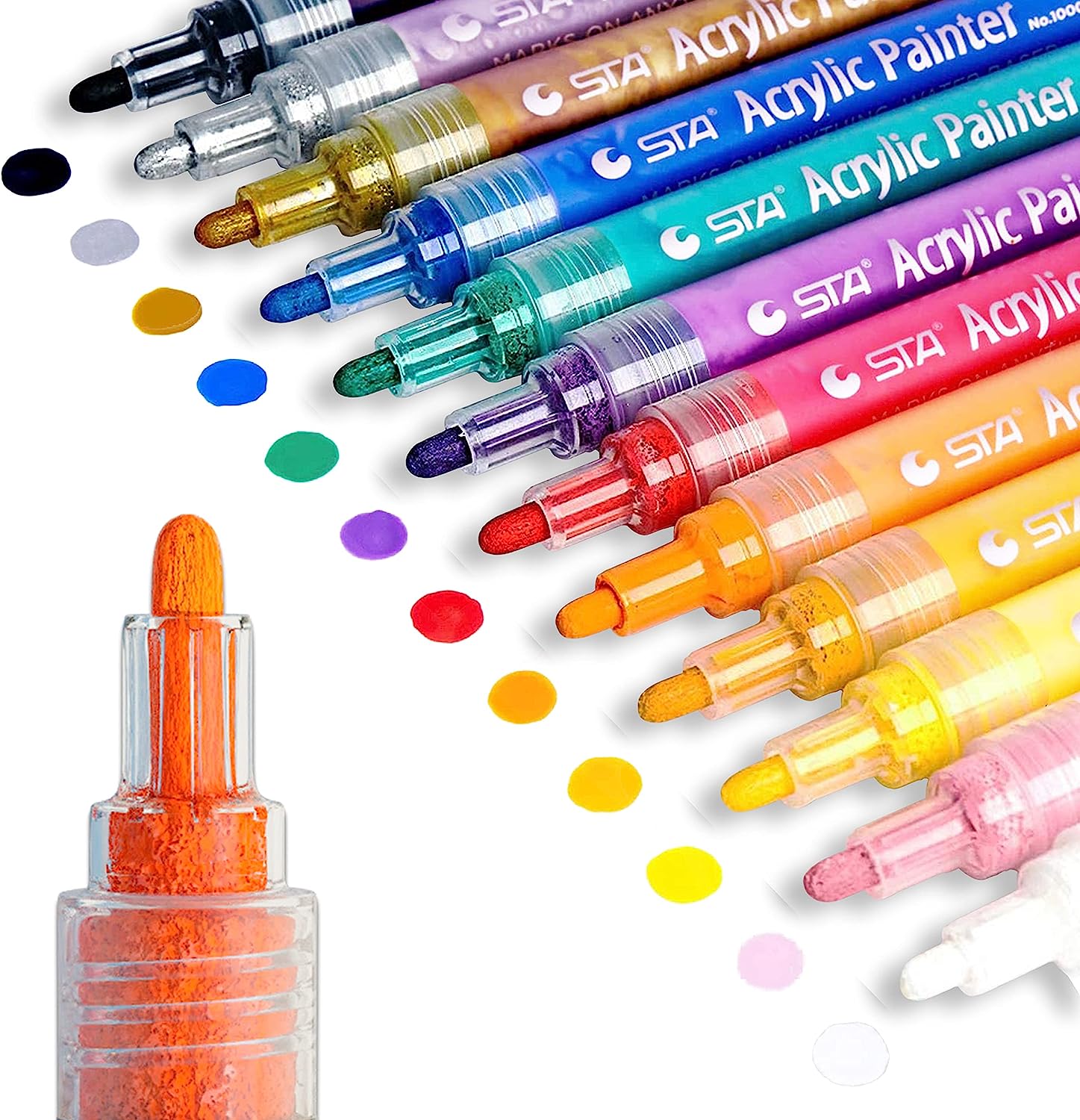 IRIS & OLIVIA Acrylic Paint Markers Set - Permanent [...]