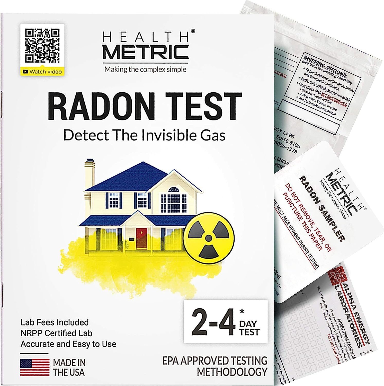 Radon Test Kit for Home - Easy to Use Charcoal Radon [...]
