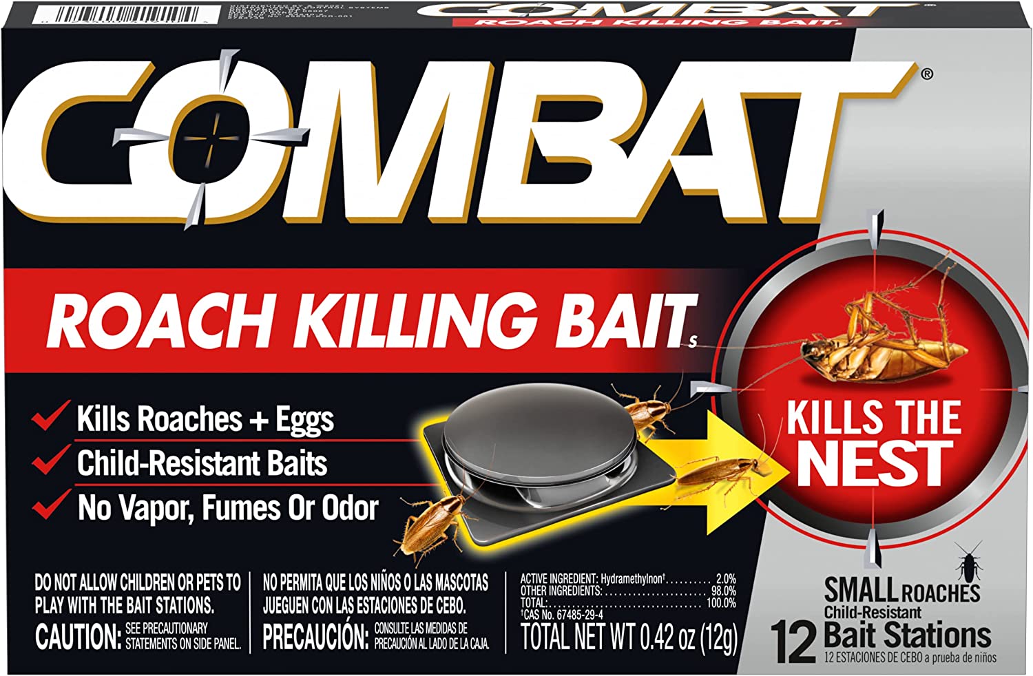Combat Roach Killing Bait Stations for Small Roaches, [...]