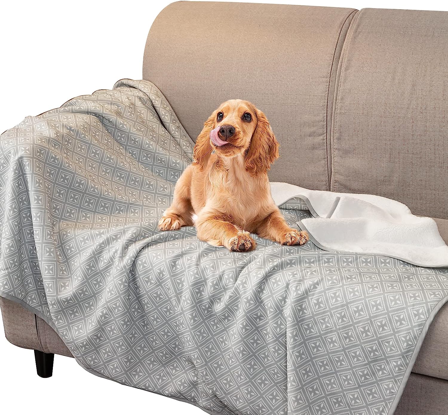 DaysU Reversible Waterproof Dog Blanket for Couch and [...]