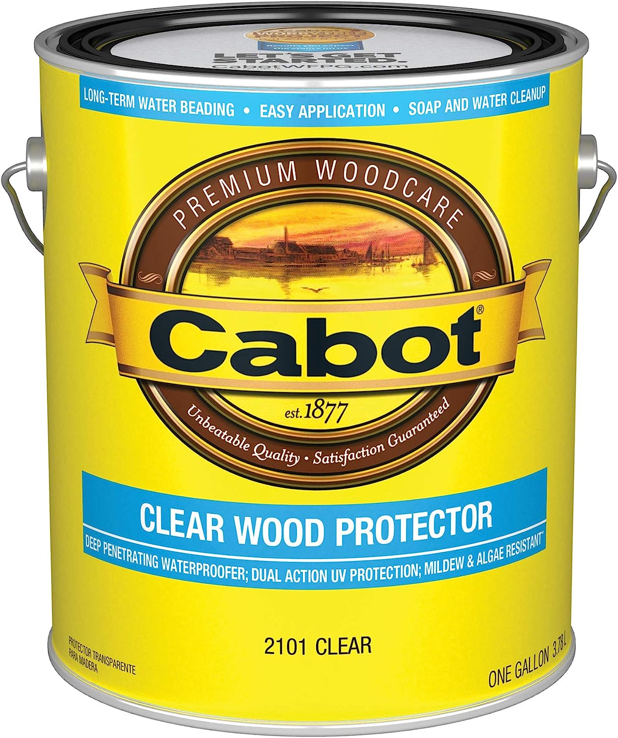 Cabot 140.0002101.007 Clear Wood Protector, Clear, 1 Gallon