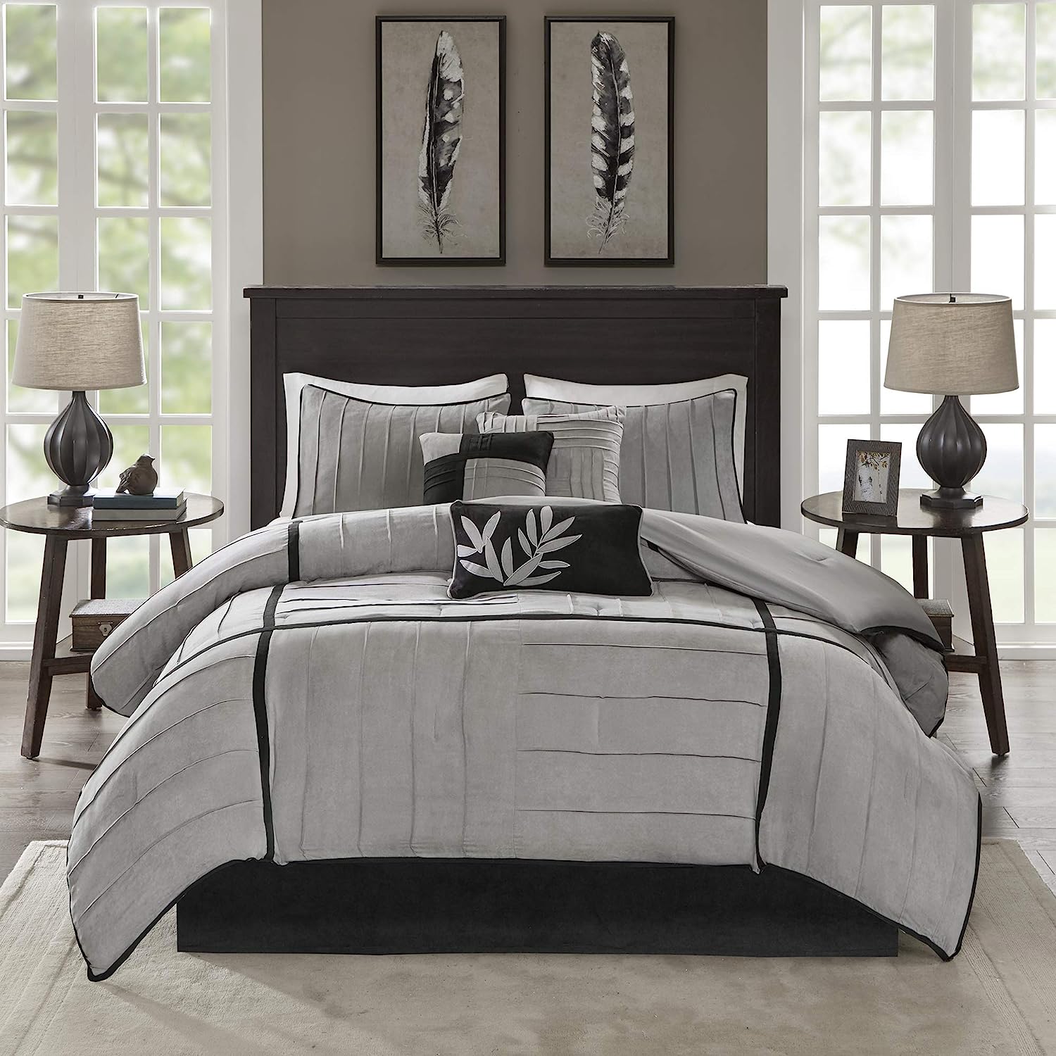 Madison Park Cozy Comforter Set Casual Blocks Design [...]