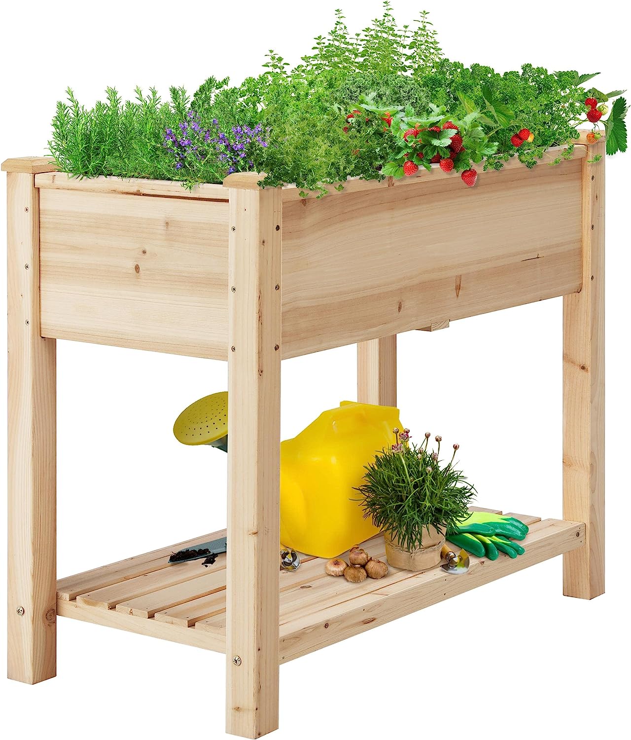 Yaheetech Raised Garden Bed Planter Box with Legs & [...]