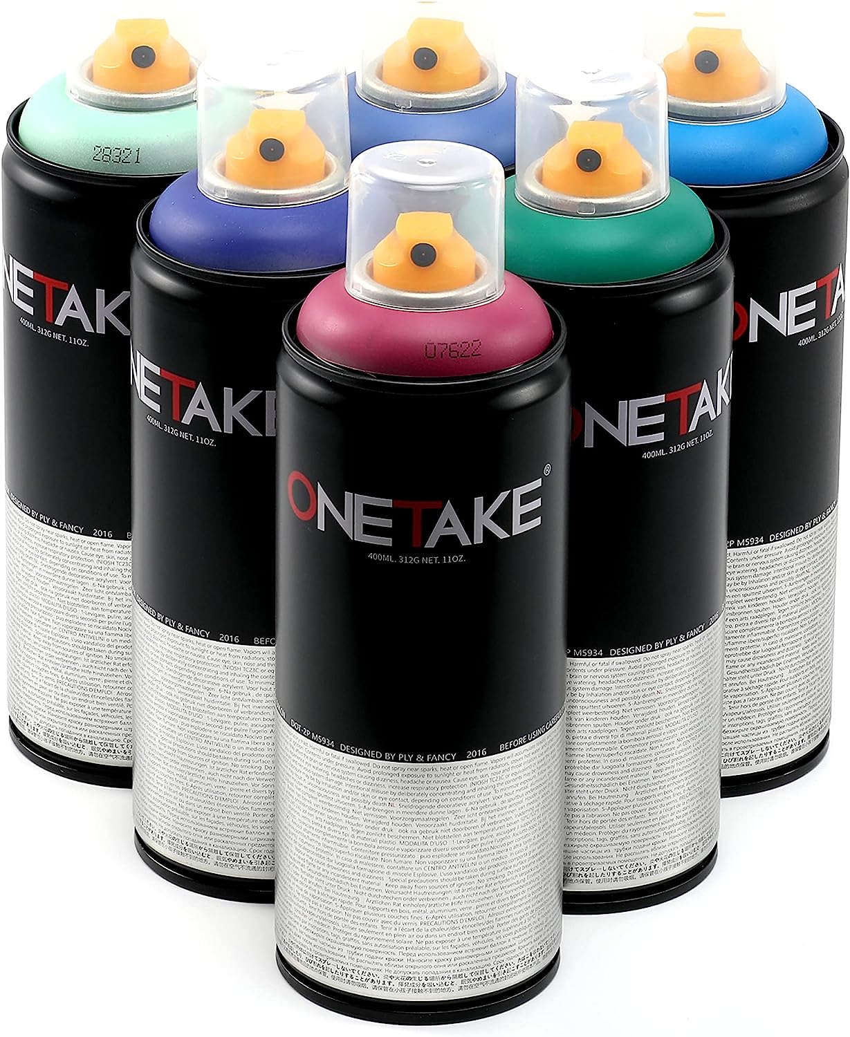ONETAKE Graffiti Spray Paint, 400ml Popular Color [...]