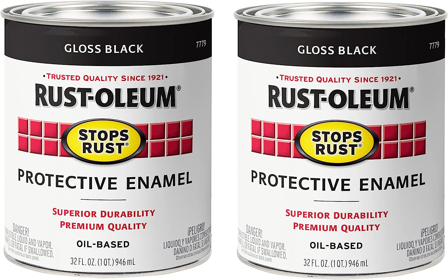 Rust-Oleum 7779504 Stops Rust Brush On Paint, Quart, [...]