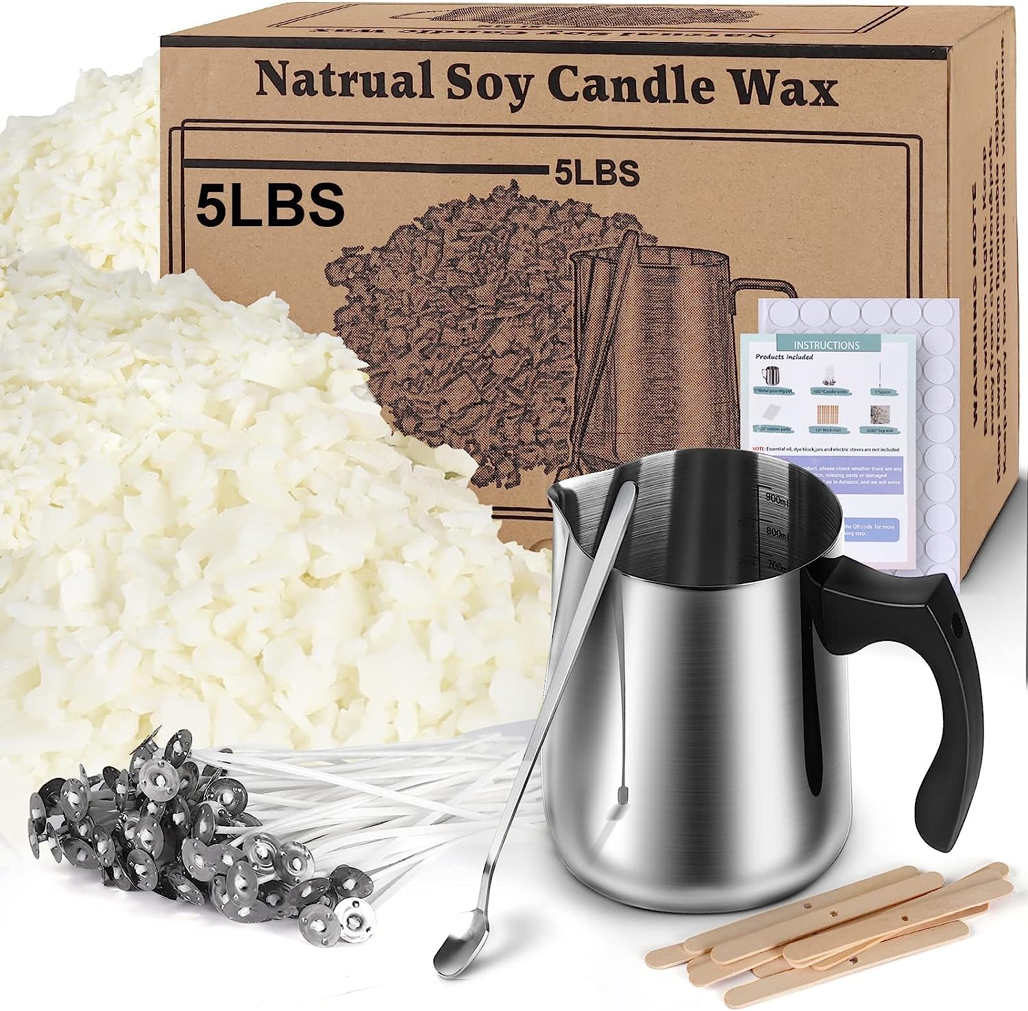 Soy Wax Candle Making Kit Supplies, Natural Candle Wax [...]
