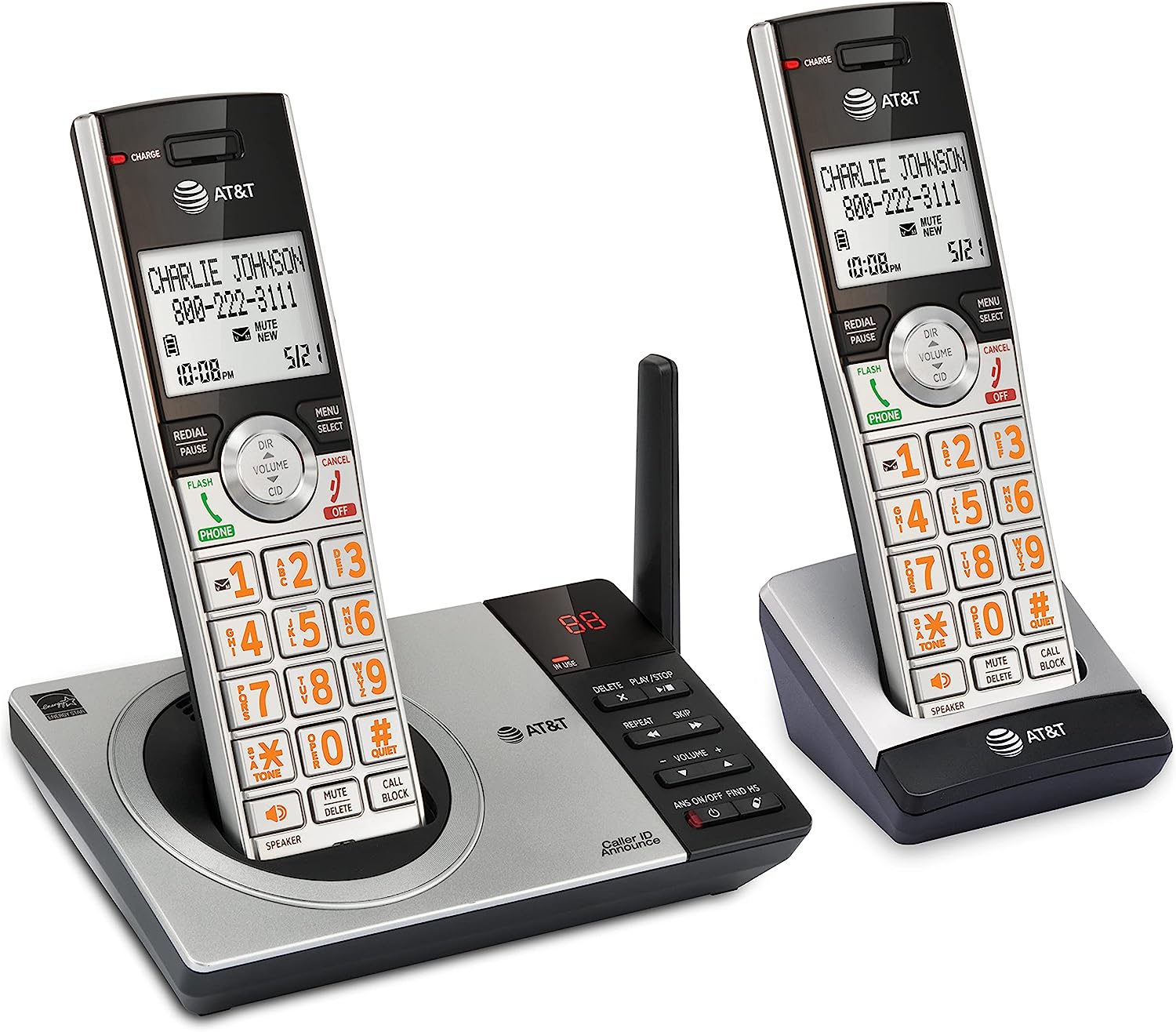 AT&T CL82207 DECT 6.0 2-Handset Cordless Phone for [...]
