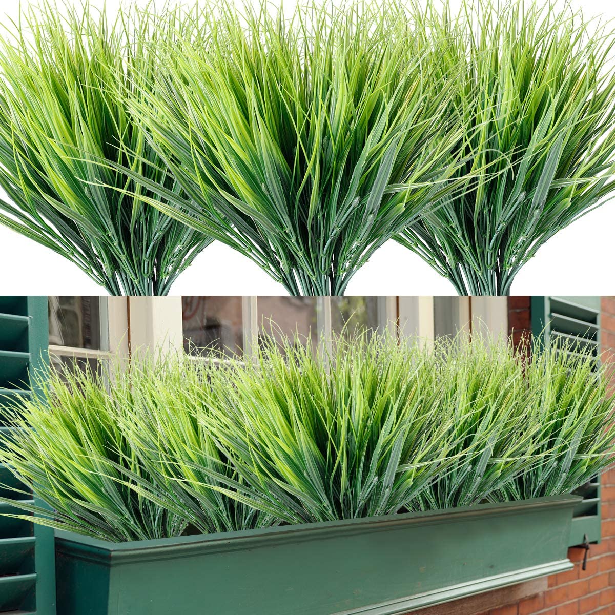 ZEOSTARO Artificial Grasses 12 Bundles Outdoor UV [...]