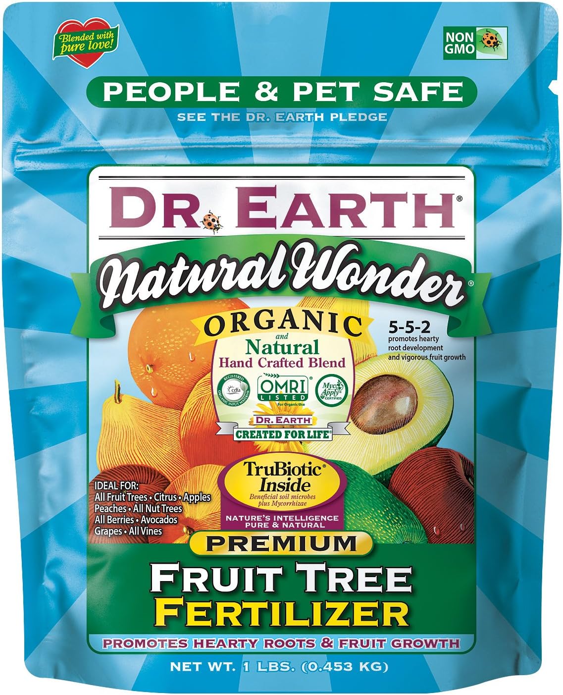 Dr. Earth 70656 1 lb 5-5-2 MINIS Natural Wonder Fruit [...]