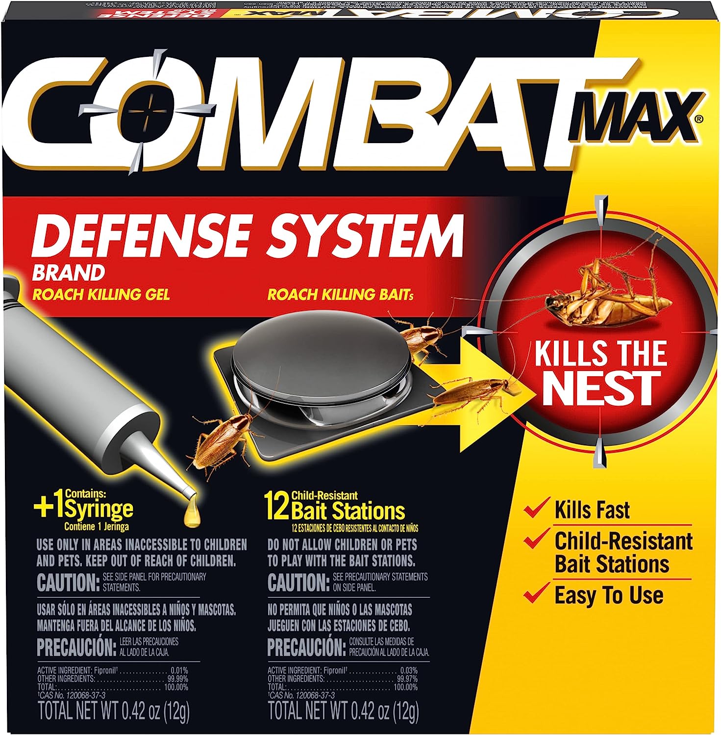 Combat Max Defense System Brand, Small Roach Killing [...]