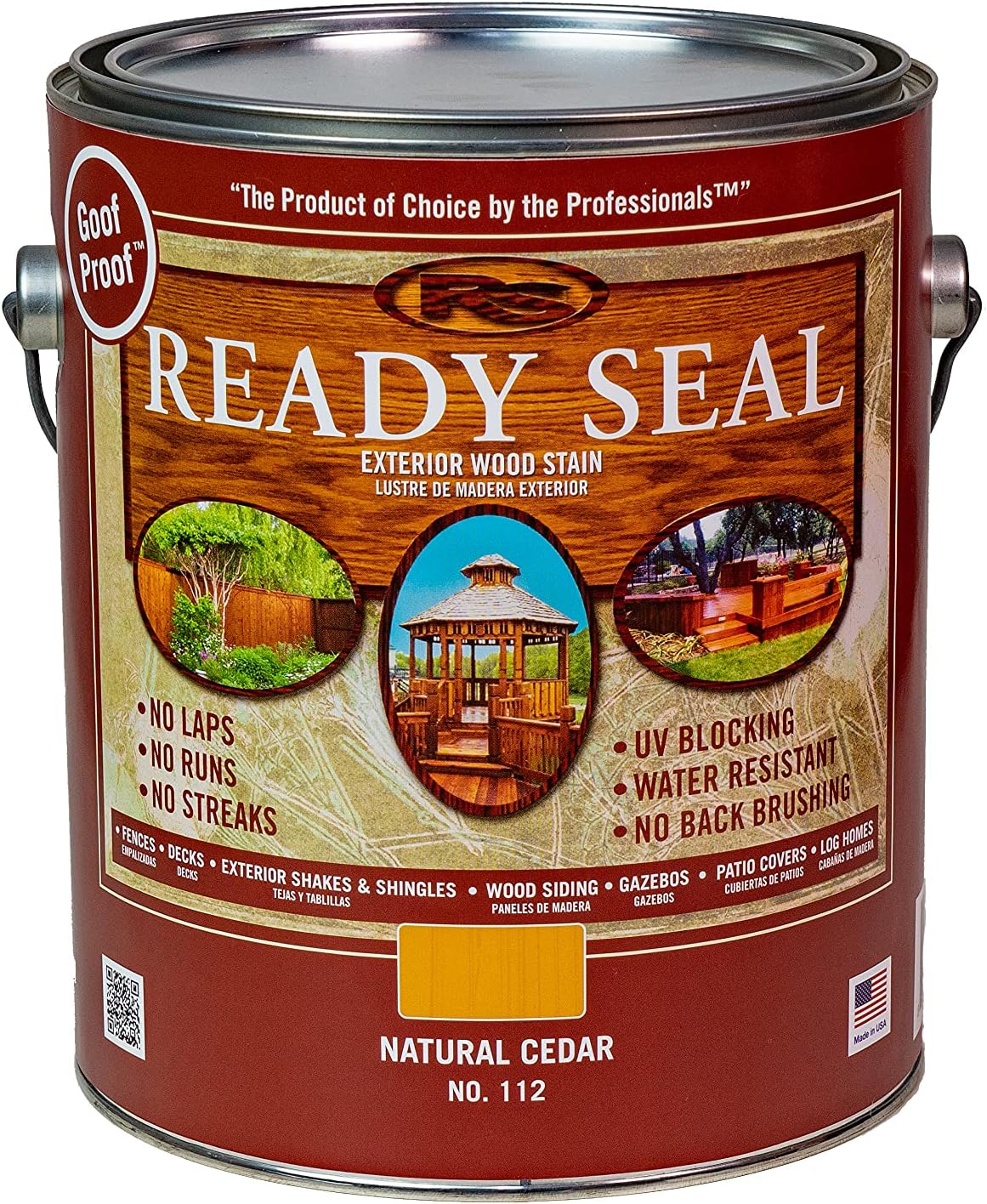 1 gal Ready Seal 112 Natural Cedar Exterior Stain and [...]